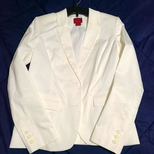 212 Women's white suit jacket size 4